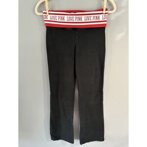 Pink‎ Yoga Victorias Secret Leggings Size Small Black